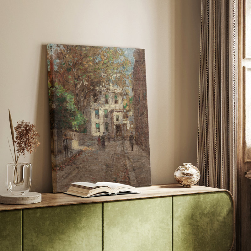 Framed On Canvas Print, 37" H x 25" W