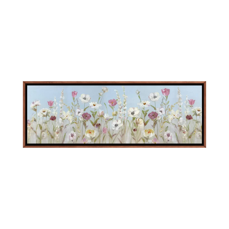 «Spring Blooms» par Sally Swatland, reproduction d'art panoramique sur toile, H 20 po x l 60 po x P 1,5 po