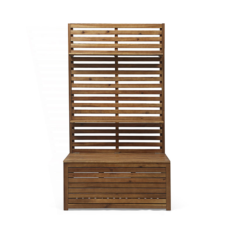 Storage Bench With Rack