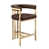 Espresso Seat/ Gold Frame