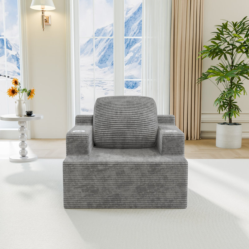 Canapé 41,34 po, Gris