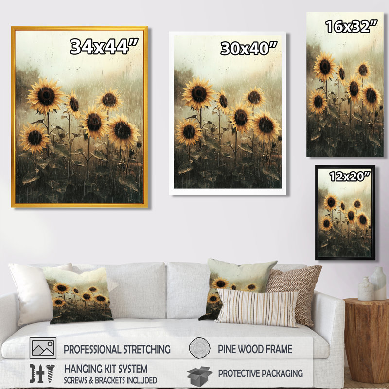 Doykos - Floral Canvas Wall Art, Wrapped Canvas, Does Not Apply, 32" H x 24" W