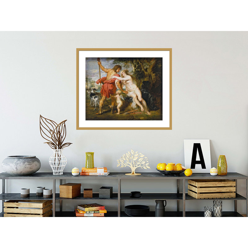 «Venus and Adonis» par Peter Paul Rubens, impression giclée encadrée, 33,5 po H x 39,33 po L