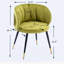 Fauteuil demi-tonneau en velours 22,04 po Taniece-14179212