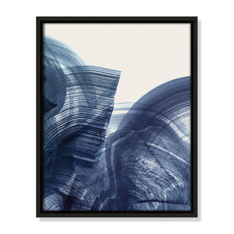 Indigo Crescendo II, impression par , H 15,5 po x l 12,5 po, Flottant espresso