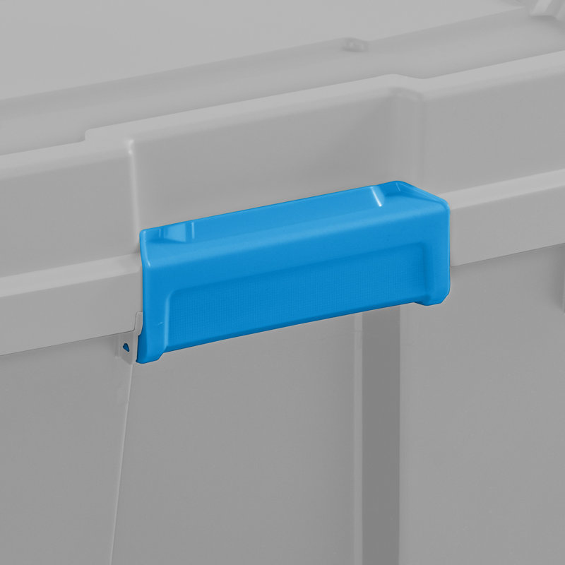 Sterilite 20 Gal Gasket Tote, Stack Storage Latch Lid Bins, Tight Seal Container, Organize Basement