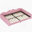 Lit de jour double rembourré en tissu sherpa avec dossier en forme de nuage, sans sommier tapissier, rose-104572559-104572557