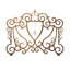 Crystal Crest 1 Panel Iron Fireplace Screen