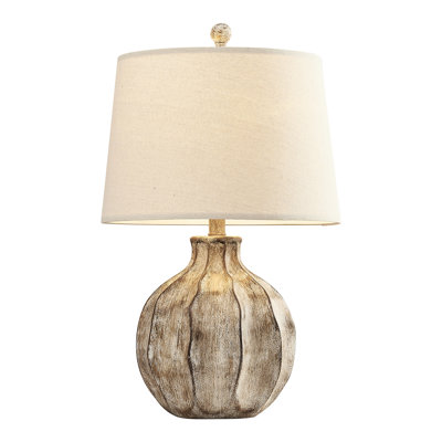 Farmhouse Rustic Resin Table Lamp