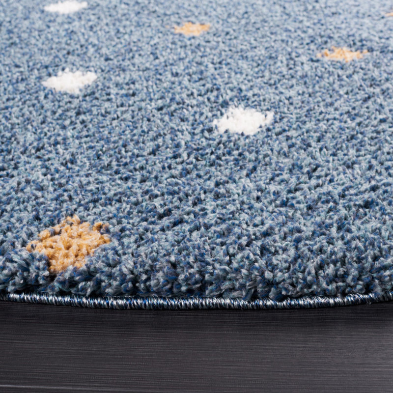 Tapis à pois Calico Performance, Rond 6 pi 7 po