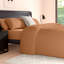 Cotton Blend Plain Dyed Duvet Cover Set with Pillowcases | Premium Polycotton Bedding for Comfort & Style-36036451-36036457