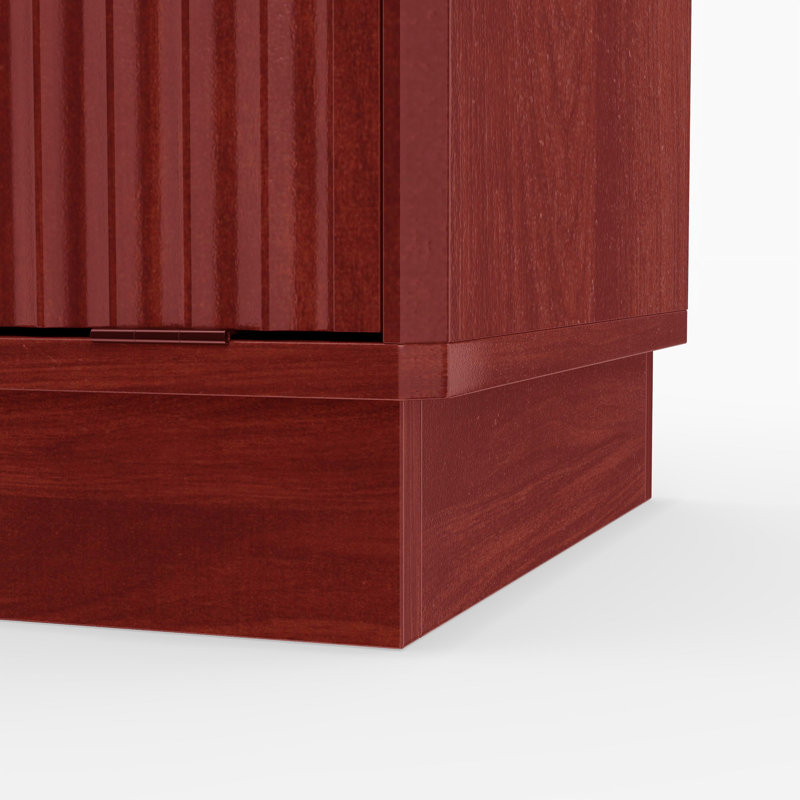 Armoire de cuisine Allendale de 67 po de hauteur avec poubelle basculante (non incluse), Red