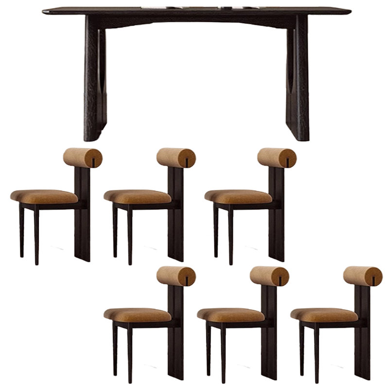 Solid wood french style rectangular dining table, 29.53"H x 70.87"L x 35.43"W
