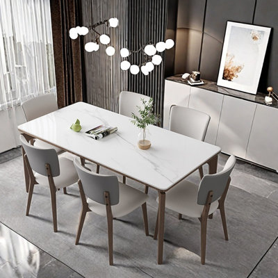 White Ash Table and Chair Combo