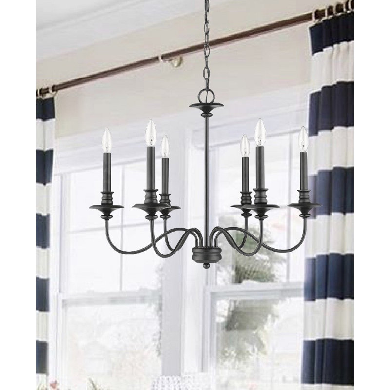 Hambly 6 - Light Dimmable Classic / Traditional Chandelier