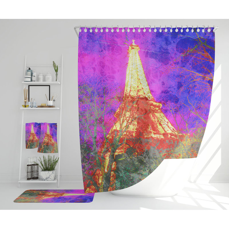 Nealla Polyester Shower Curtain Set