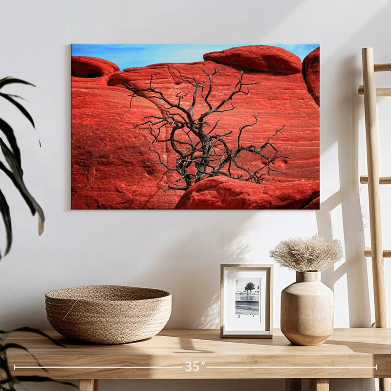 Harnek Dead Tree By Red Rocks, 16" H x 24" W