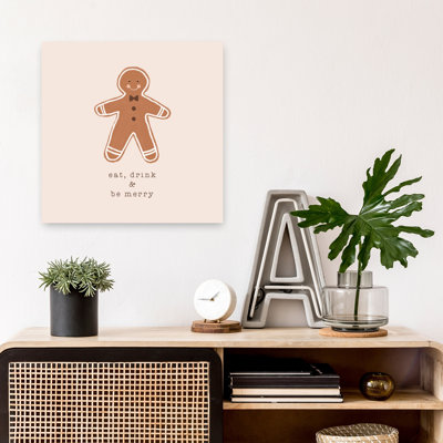 «Merry Gingerbread Man Abstract Contemporary Landscape Nature», reproduction d'art mural
