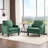 Ebern Designs 30.71"W Small Space Reading Chair Mid Century Curved Arm Linen Accent Chair-470367117
