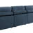 3 - Piece Upholstered Beige Corduroy Modular Sectional Sofa with Pillow Back and Solid Wood Legs-640565355-640565357