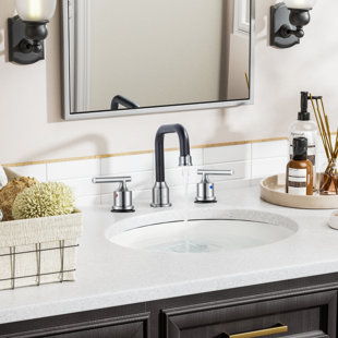 Widespread 2-handle Bathroom Faucet with Drain Assembly