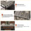 Ensemble de table de salle à manger 3 pièces pour 2 personnes, table de cuisine industrielle avec 2 chaises, meubles de salle à manger à structure en bois et en métal pour petits espaces, appartement