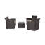 Ensemble de conversation en osier / rotin pour 4 personnes avec coussins Delano-49646173-49959817