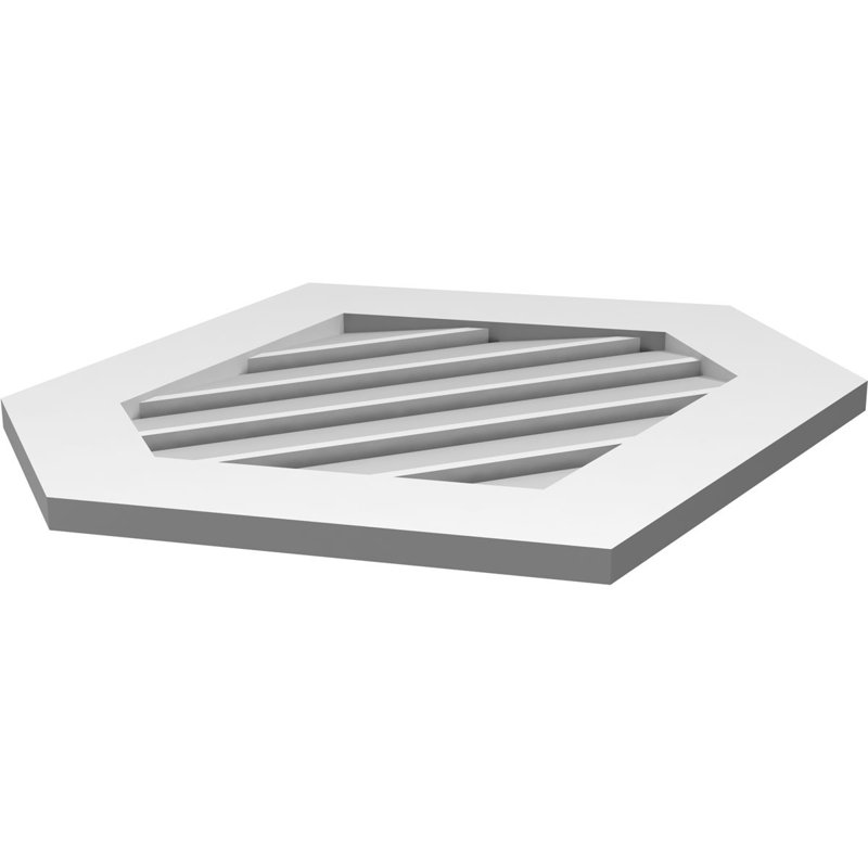 Pente verticale verticale en uréthane 8 pi, 1" H x 26" W x 26" L