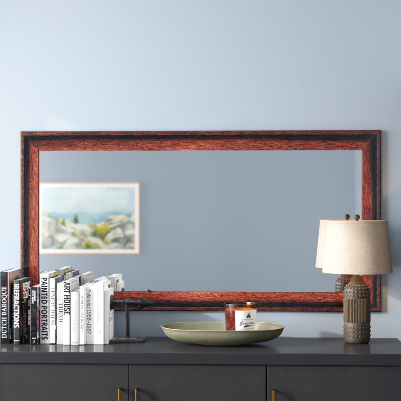 Lahm Solid Wood Flat Wall Mirror, 65.5" H x 30.5" W