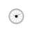 Wall Clock, Black Metal Geometric Edge Border, Abstract Open Frame, 36 Inch