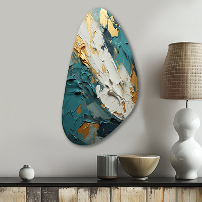 Llanas - Abstract Shapes Fall Shape Assymterical Metal Wall Art