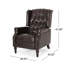 Fauteuil inclinable capitonné en tissu