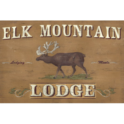 Lodge Sign III 1 Piece Wrapped Canvas Wall Art