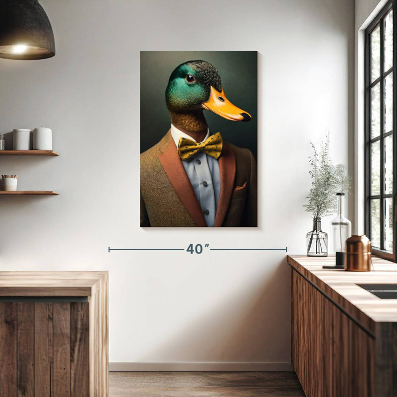 Brampt A Duck Portrait, 39" H x 26" W