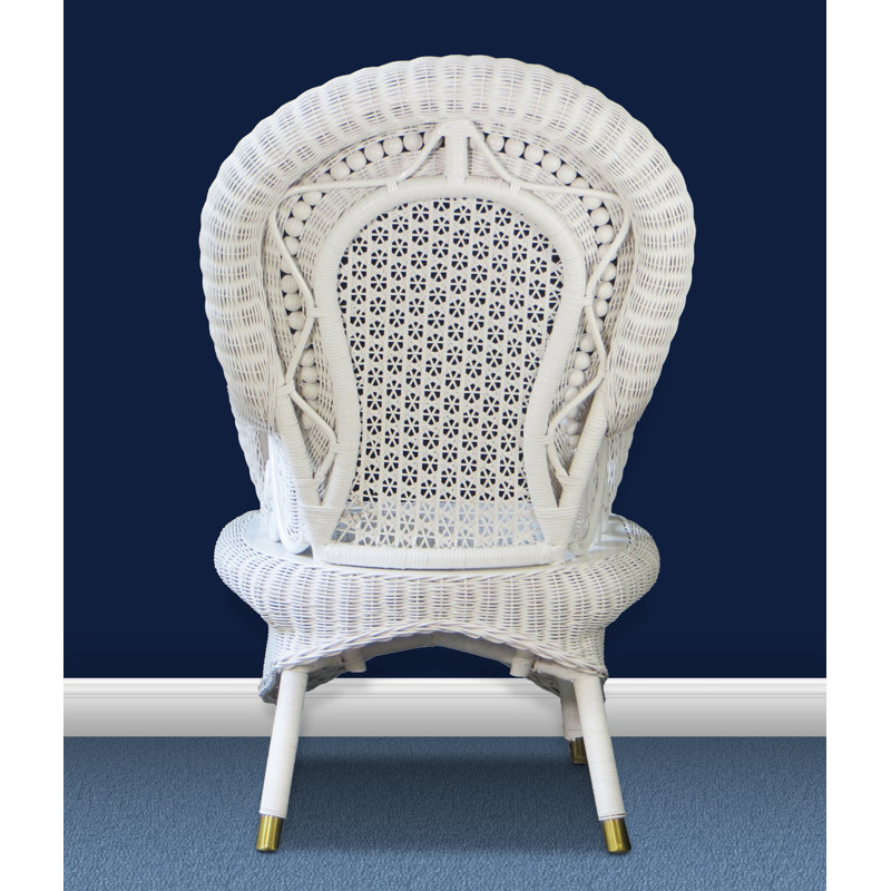 Fauteuil et table d'appoint en rotin Spires