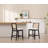Rustic-Chic Counter Stools With Wicker Backrests And Wide Seats For Kitchen Islands And Bar Counters Set Of 2-56266458