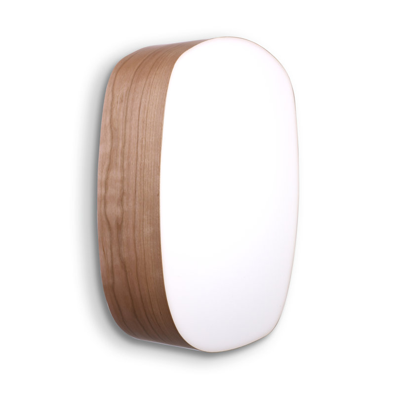 Guijarro 1 - Light Flush Mounted Sconce, Natural Cherry, GX53 Base