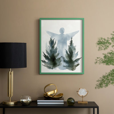 «Christmas Holiday», reproduction d'art encadrée CMV - bois massif