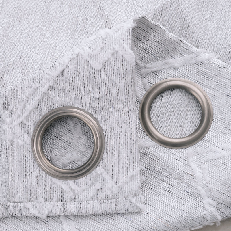 Rideau tissé en jacquard, Argent argent