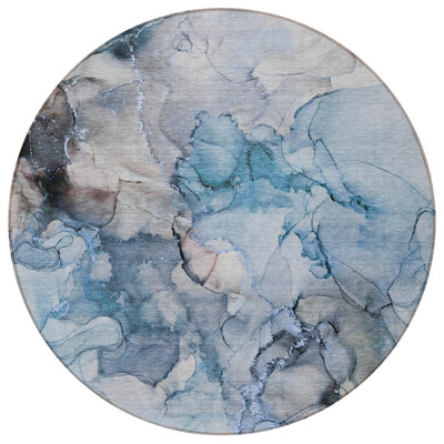 Tapis d'intérieur rond 8 po