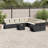 Vidaxl Garden Sofa Set Black, Cream White