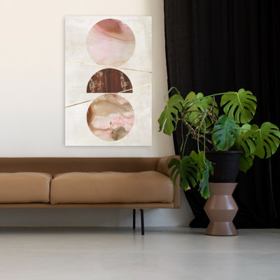 Balance Of Blush II Abstract Geometric Modern Art