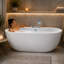 Baignoires à remous et bains à remous, baignoire spa moderne en acier acrylique pour la maison