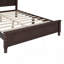 Ensemble de chambre à coucher 3 pièces, lit plateforme en bois et deux tables de chevet-1035574510-1035574511