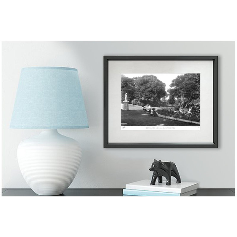 Penzance, Morrab Gardens 1906 - Single Picture Frame Print, 60cm H x 80cm W x 2.3cm D