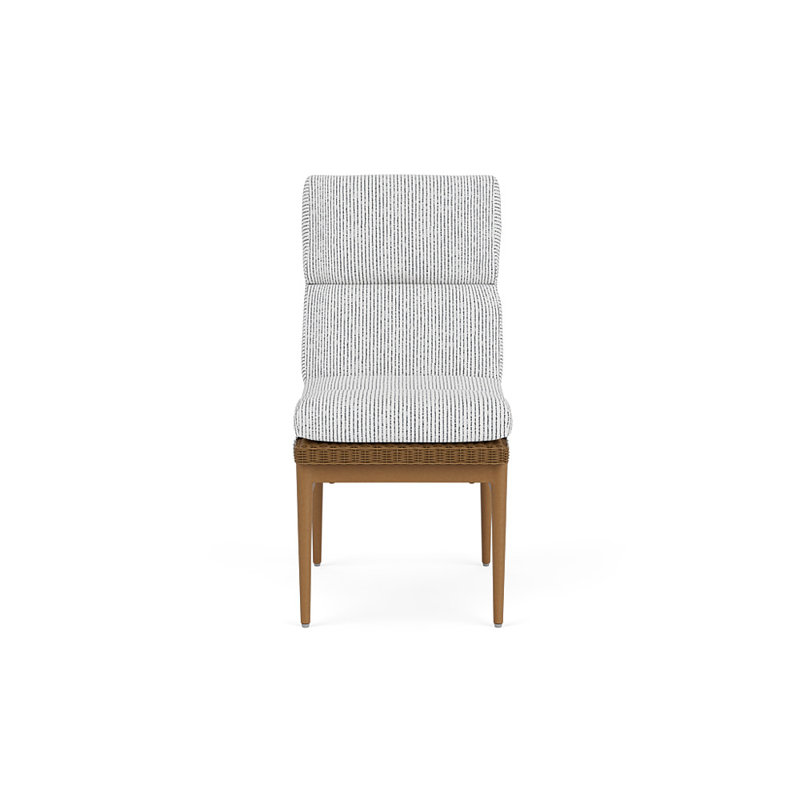 Cascade Outdoor Dining Side Chair, Burson Domino, Hickory