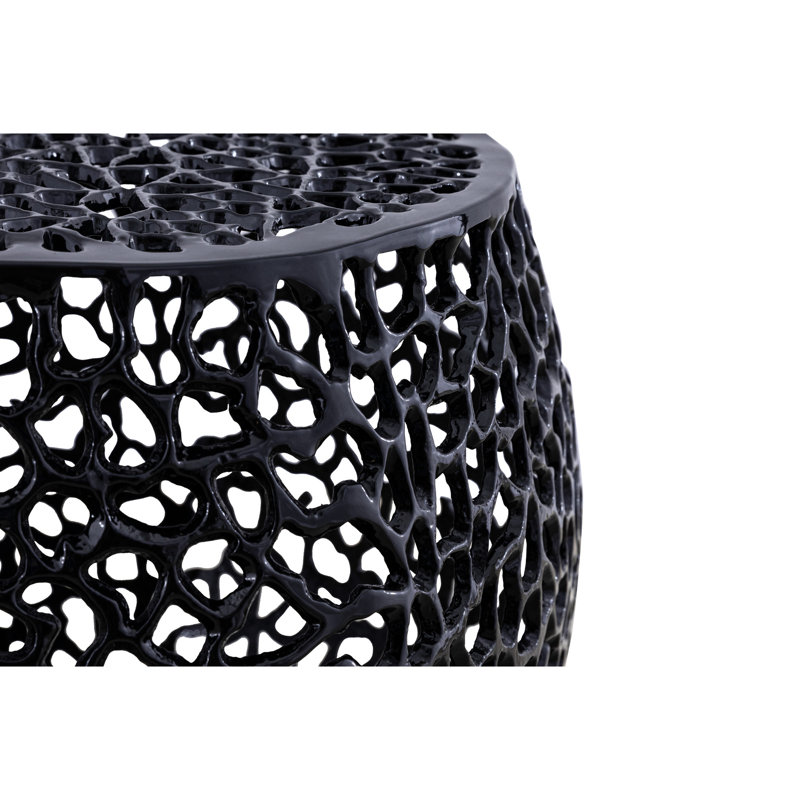 Table d'appoint contemporaine noire: fabrication en aluminium pour une maison élégante et moderne avec cadre: une option