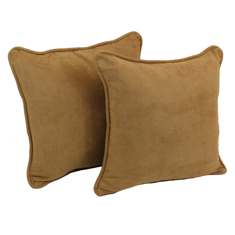  Corded Throw Pillow, Camel