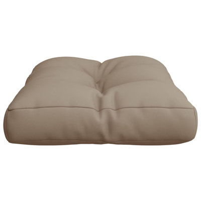 vidaXL Pallet Cushion Taupe 100% polyester Medium UV-resistant materials