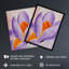 Crocus Flower Lilac Abstract Watercolour Wall Art Print